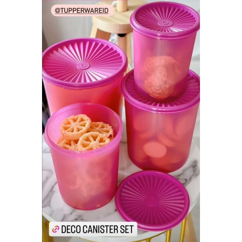 Deco canister tupperware