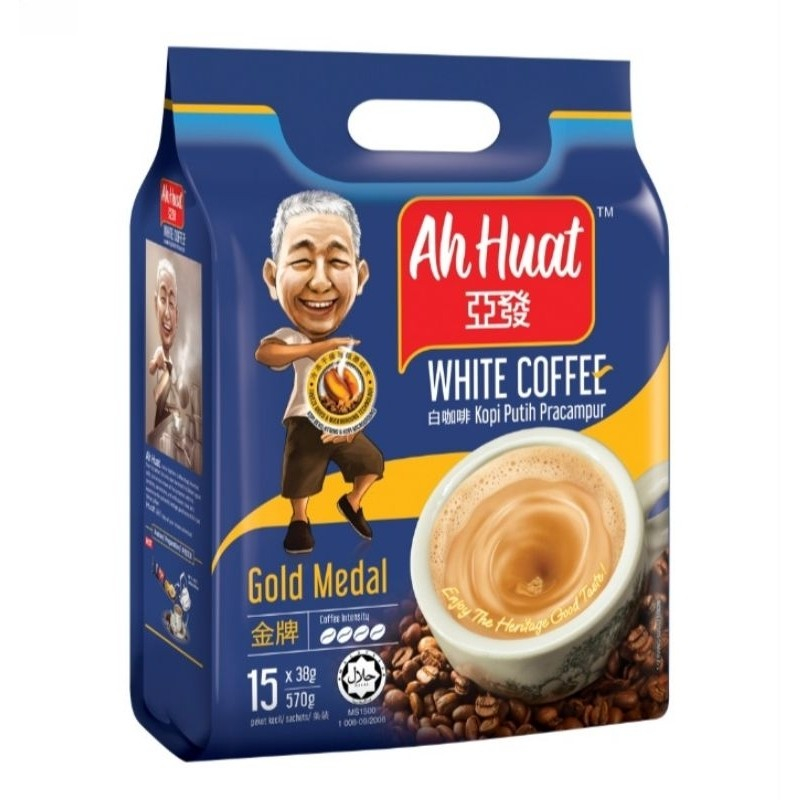 

Ah Huat White Coffee Gold Medal 15 x 38 Gram