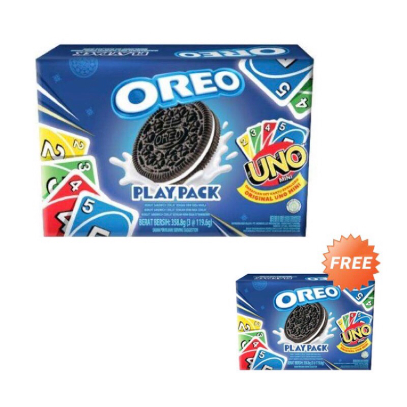 

[Beli 1 Gratis 1] Oreo Playpack Gratis Original UNO Mini 358.8g