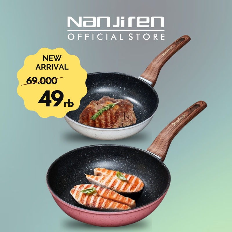 Nanjiren Wajan Penggorengan Anti Lengket Teflon - Panci Batu Granit