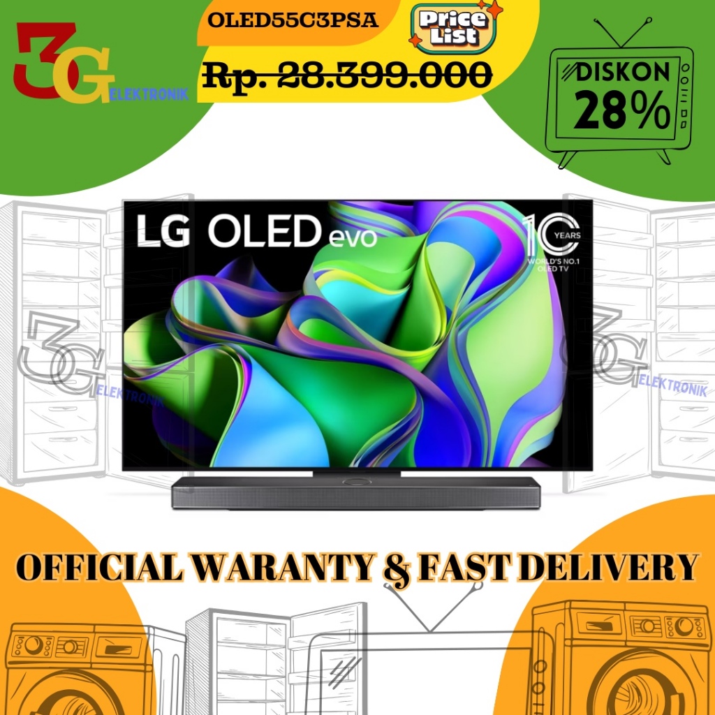 LG TV OLED TV 55 Inch Smart TV 4K OLED55C3