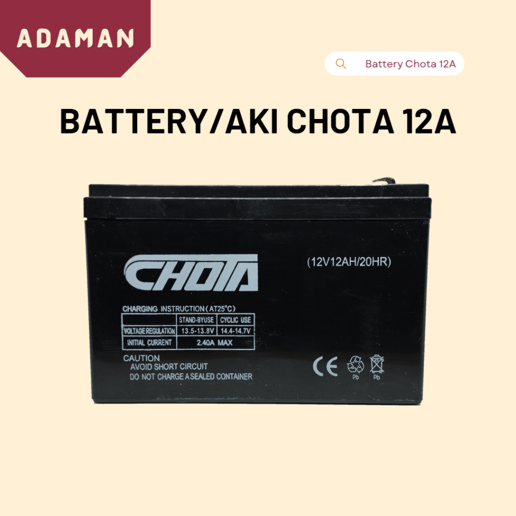 Aki Battery sprayer CHOTA 12V-12AH