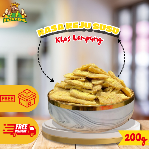 

200gram KERIPIK PISANG RASA KEJU SUSU RAJACEMIL KHAS LAMPUNG