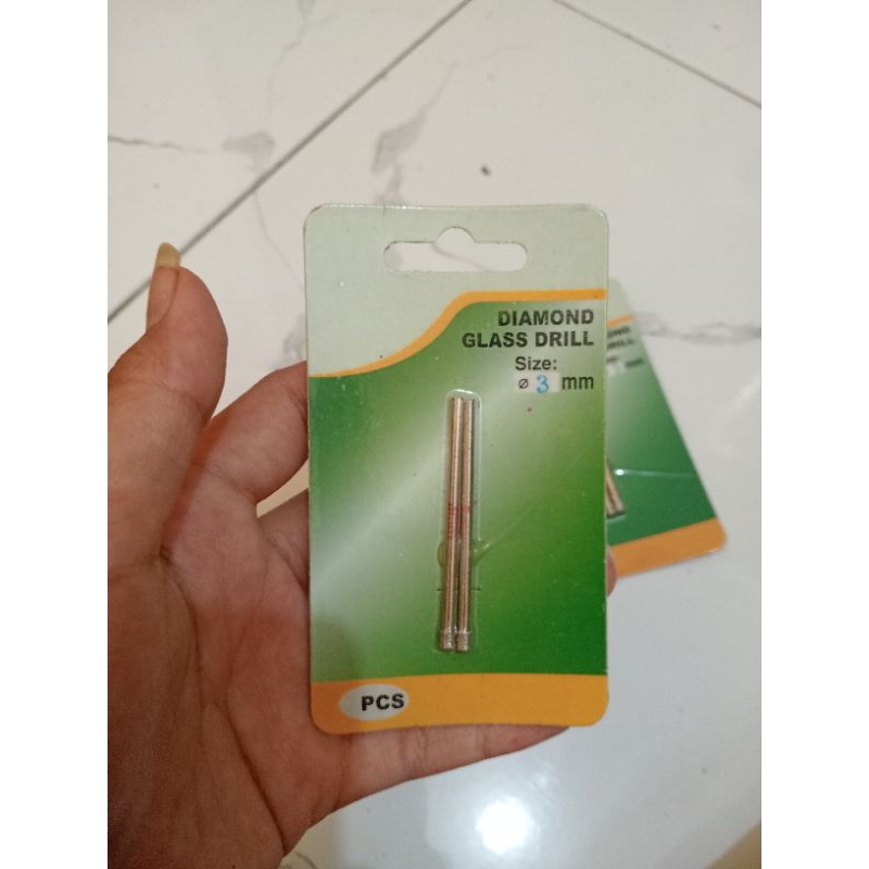 Mata Bor Kaca 3 mm - diamond glass drill 3 mm mata bor kaca keramik