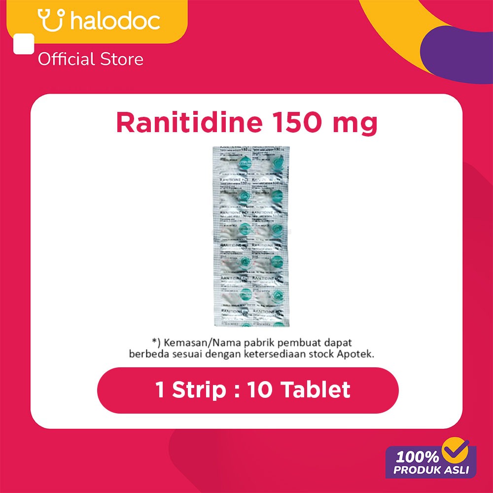 Ranitidine 150 Mg 10 Tablet