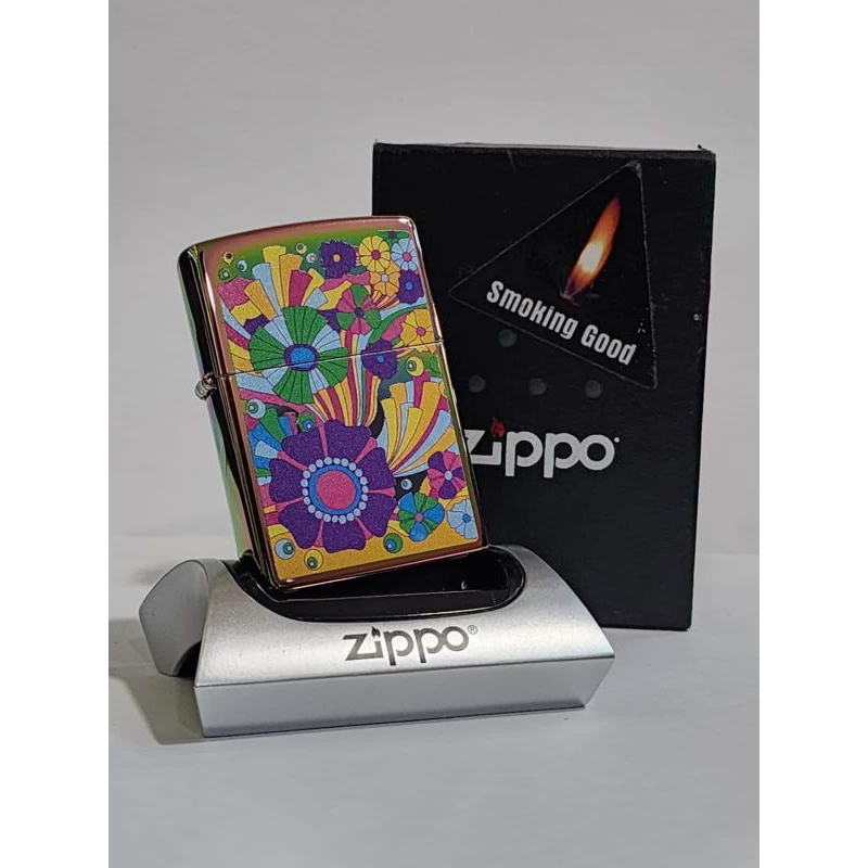 Original Zippo Vintage Flowers Design 48997