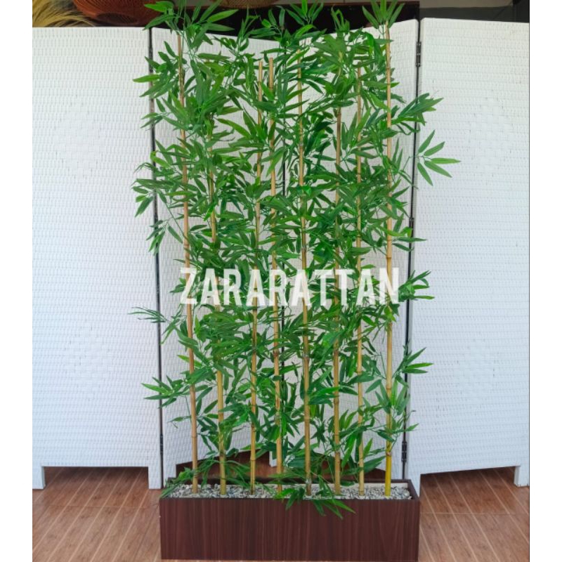 SEKAT BAMBU RUANGAN / tanaman bambu artificial / tanaman sekat ruangan