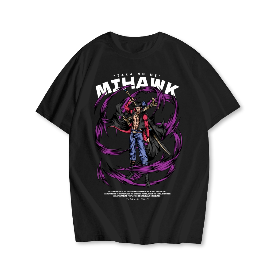 Kaos Baju Dracule Mihawk One Piece Kaos Anime