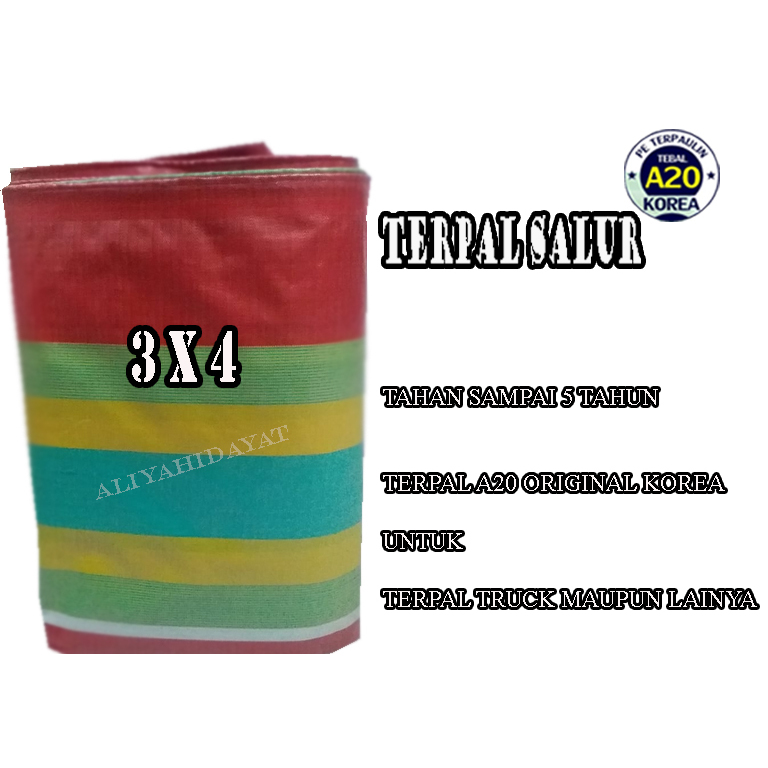 Terpal Salur 3x4 Terpal lembaran A20 korea