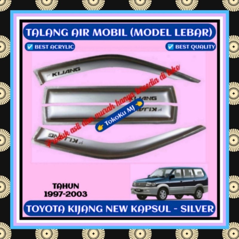 TALANG AIR MOBIL TOYOTA KIJANG KAPSUL (MODEL LEBAR) SILVER