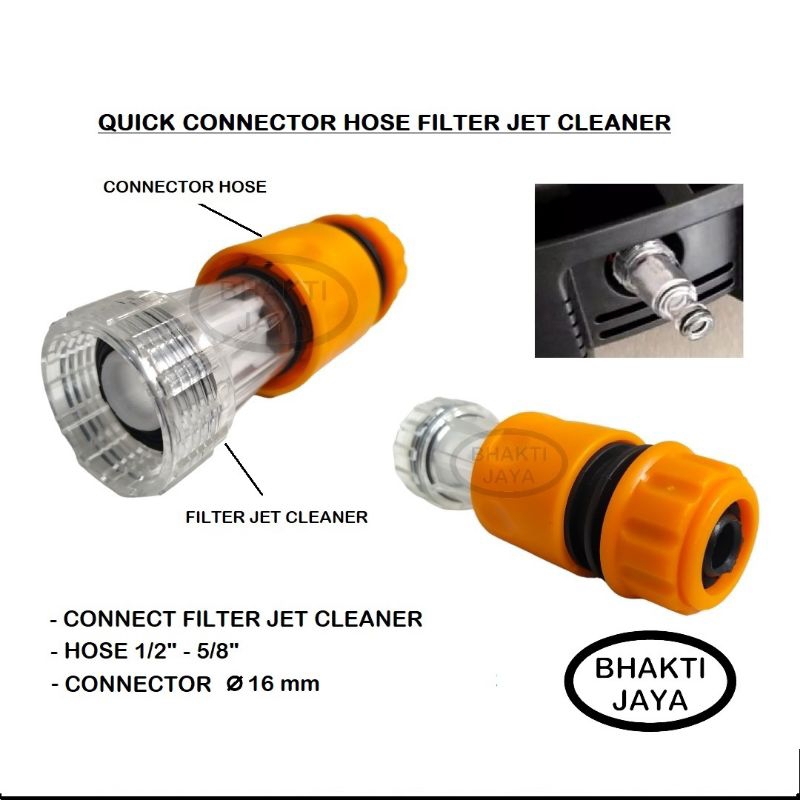 Quick Connector | Sambungan Selang Inlet Jet Cleaner High Pressure | 1/2"