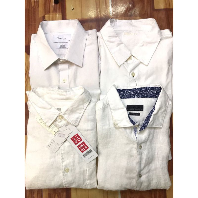 KEMEJA PUTIH PANJANG UNIQLO | SECOND FULL BRAND ORIGINAL