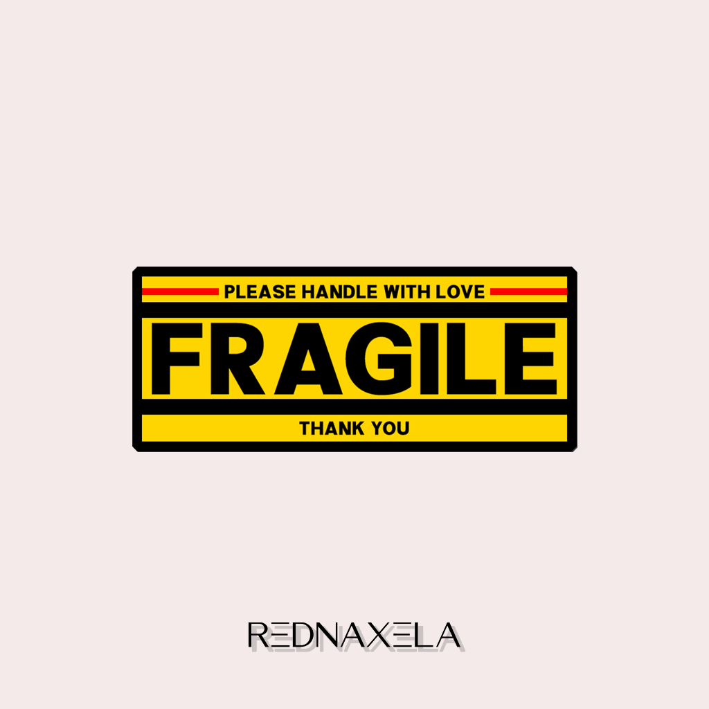 

Stiker Vinyl Fragile Stiker Koper Outdoor Waterproof Sticker