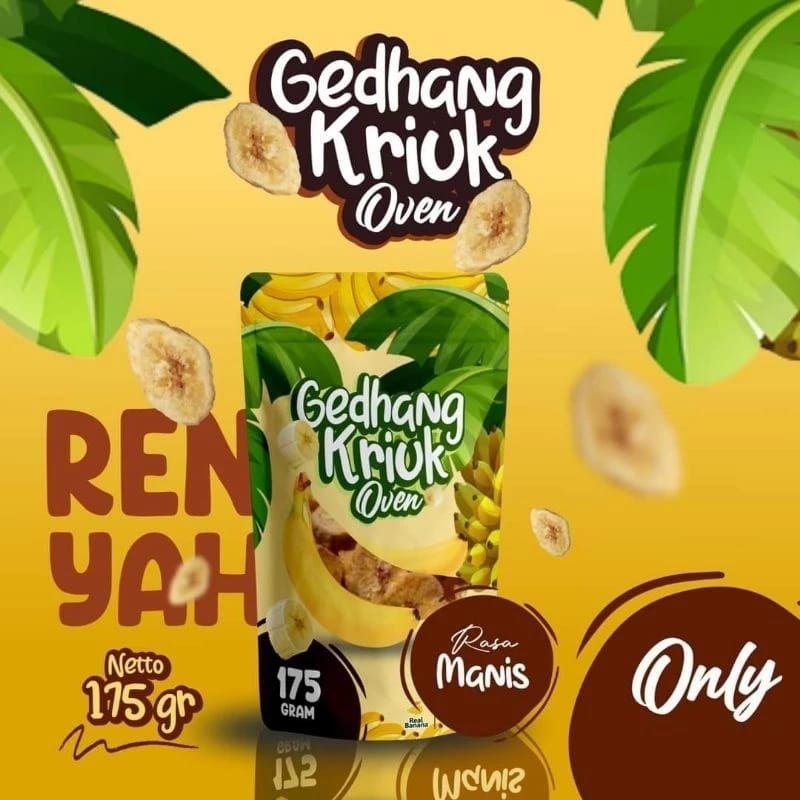 

Gedhang Kriuk Oven ~ Keripik Oven Pisang Premium Organik 100% Terbaik