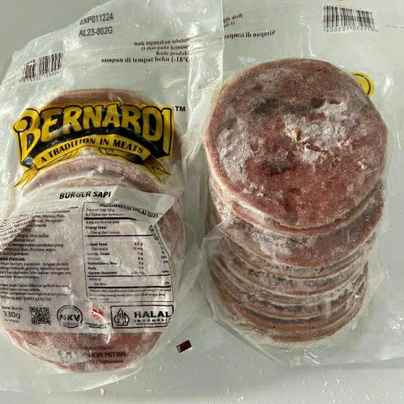 

BERNARDI BURGER SAPI Medium 330gr isi 10pcs