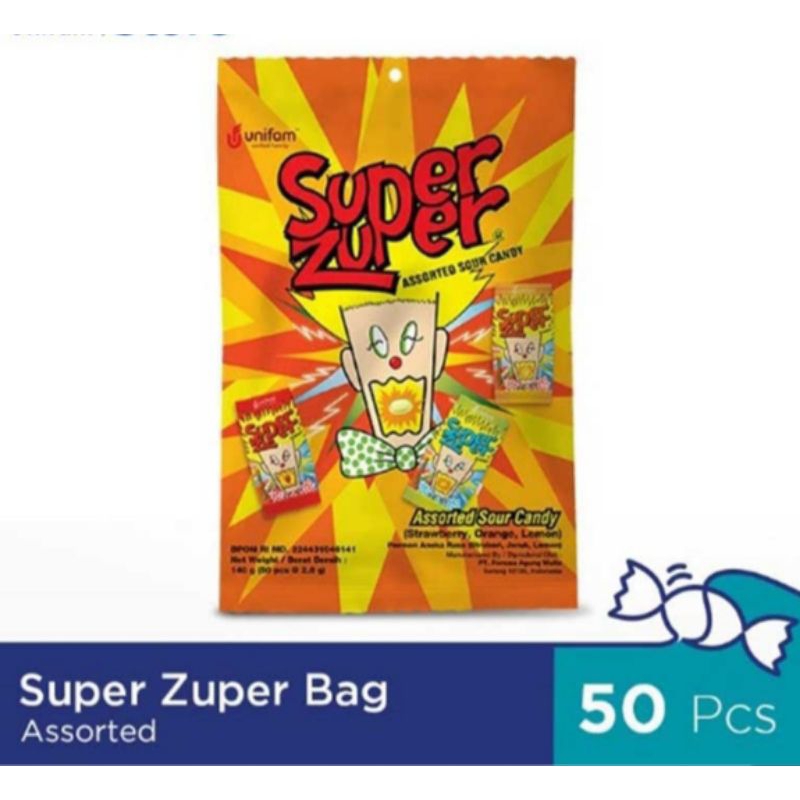 

Super Zuper Assorted Sour Candy 140 g