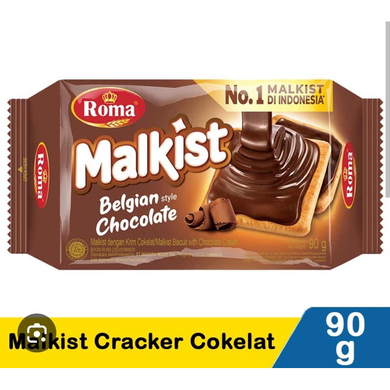 

Roma malkist coklat 90gram pack