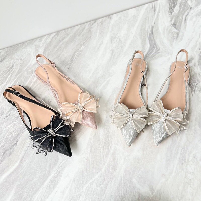 Flatshoes zara / sepatu zr / sepatu pesta