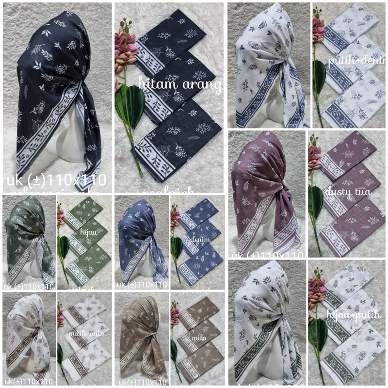 kerudung segi empat motif voal motif laser cut kerudung denay terlaris(grosir)