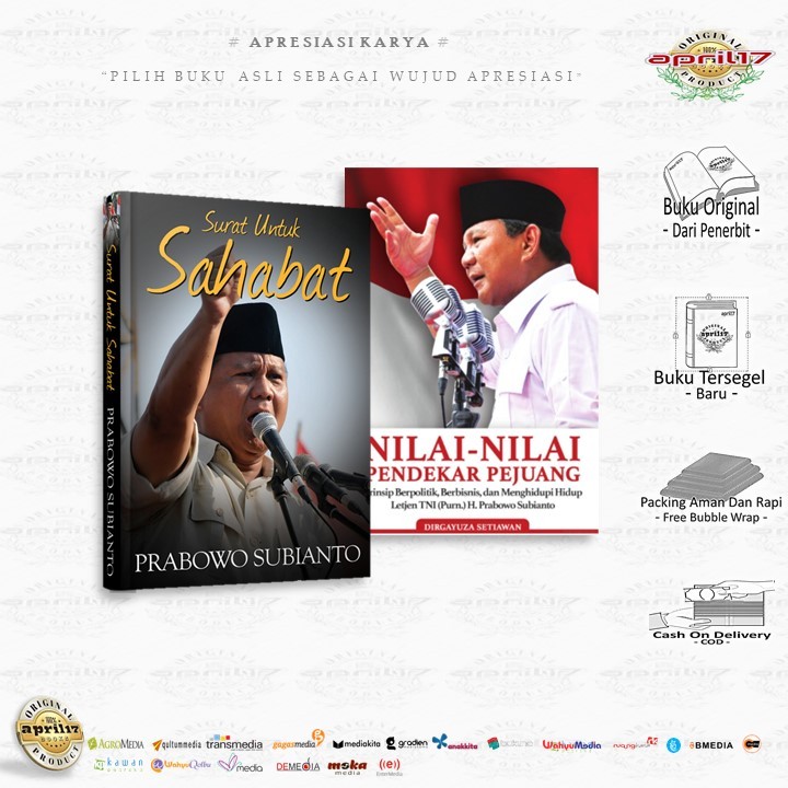 BUKU SURAT UNTUK SAHABAT / NILAI-NILAI PENDEKAR PEJUANG , Penerbit: mediakita