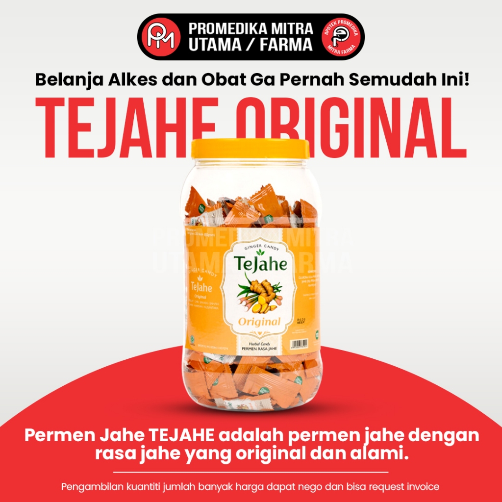 

Tejahe Permen Jahe Original Toples 250 pcs