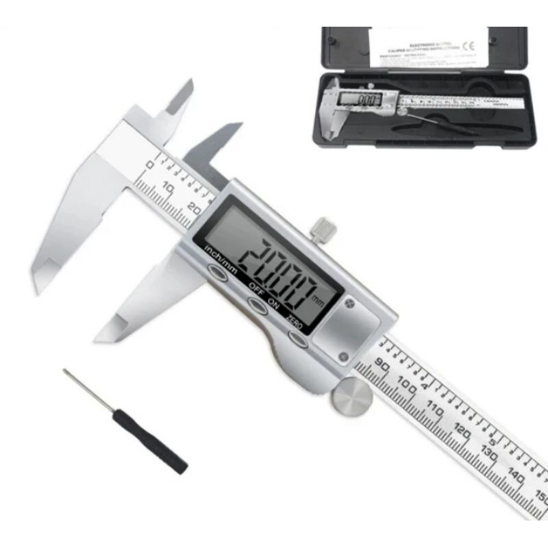 

Caliper Digital 30cm 12 Inch Syntek Stainless 300mm Jangka Sorong 12" Steel Vernier 300 mm 30 cm Sigmat 12