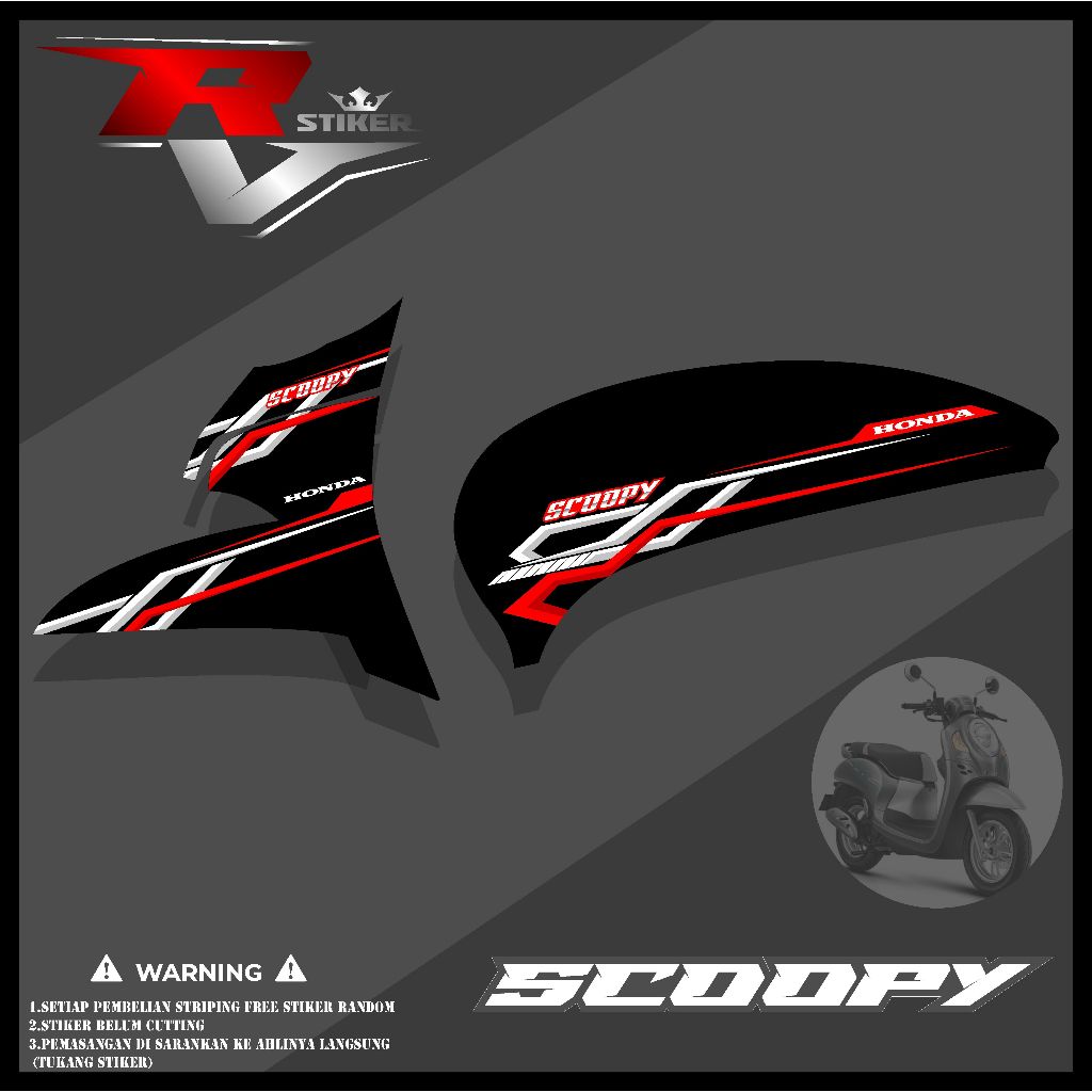 striping scoopy / stiker scoopy / stiker scoopy 2023 / striping scoopy 2021 / striping scoopy 2021 v