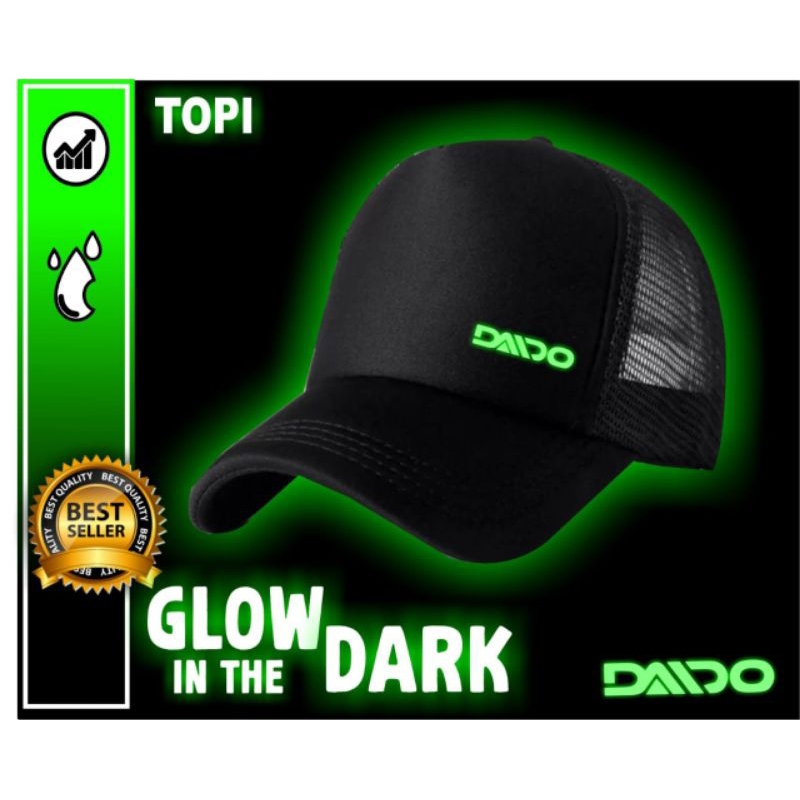 Topi outdoor mancing logo menyala / topi pelindung panas pria mancing