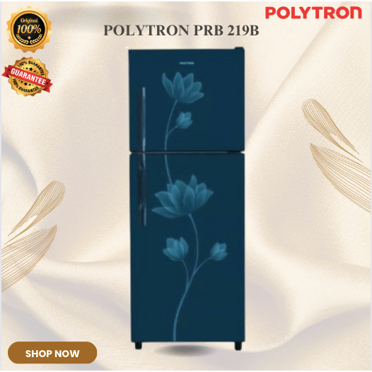 POLYTRON Kulkas 2 Pintu Metallic PRB 219B 210L/PRB-219B/PRB 219B/KULKAS MURAH ORIGINAL BERGARANSI