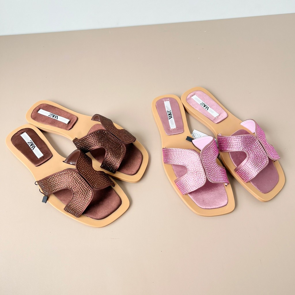 Z91665 SANDAL FLAT WANITA ZARA ORIGINAL