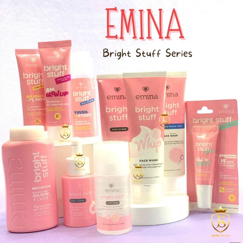 EMINA BRIGHT STUFF SERIES | EMINA FACE WASH |MOISTURIZING CREAM | FACE SERUM BPOM