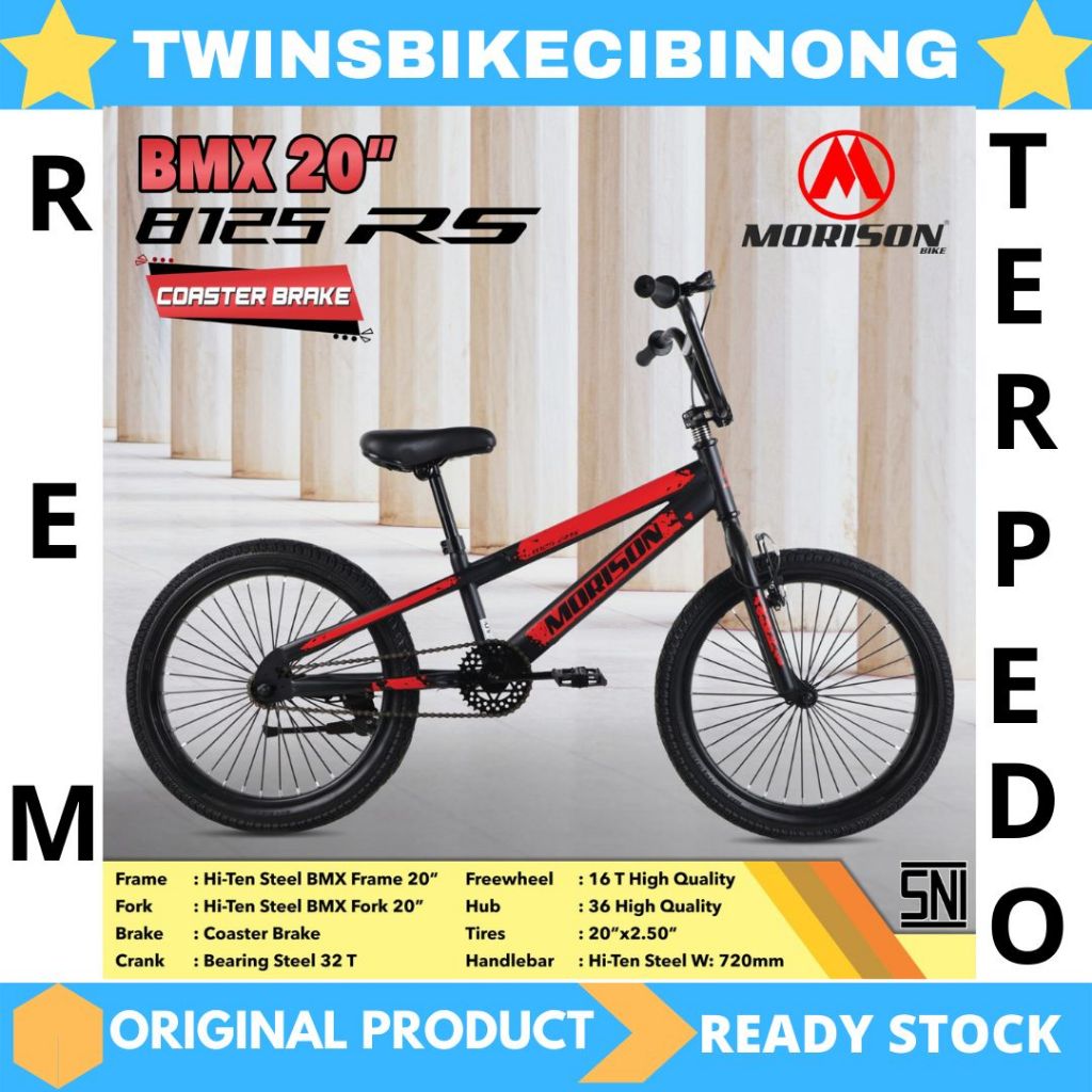 Sepeda 20 Bmx Morison 8125 RS REM TERPEDO
