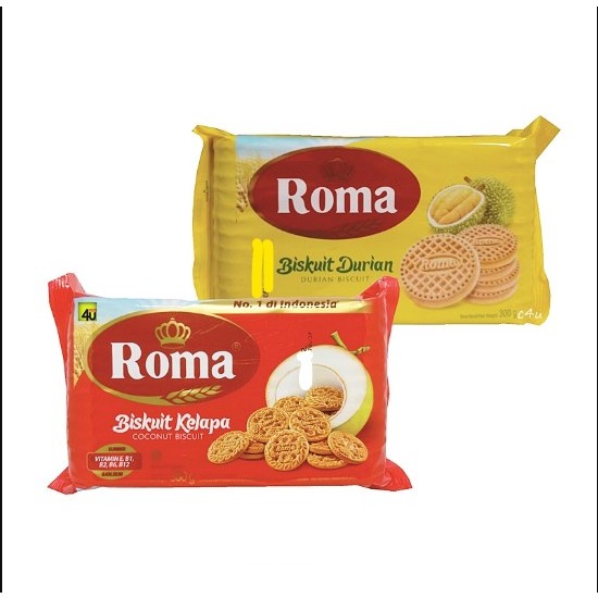 

ROMA BISKUIT KELAPA 300 GR BISCUIT COCONUT BISKUIT RASA