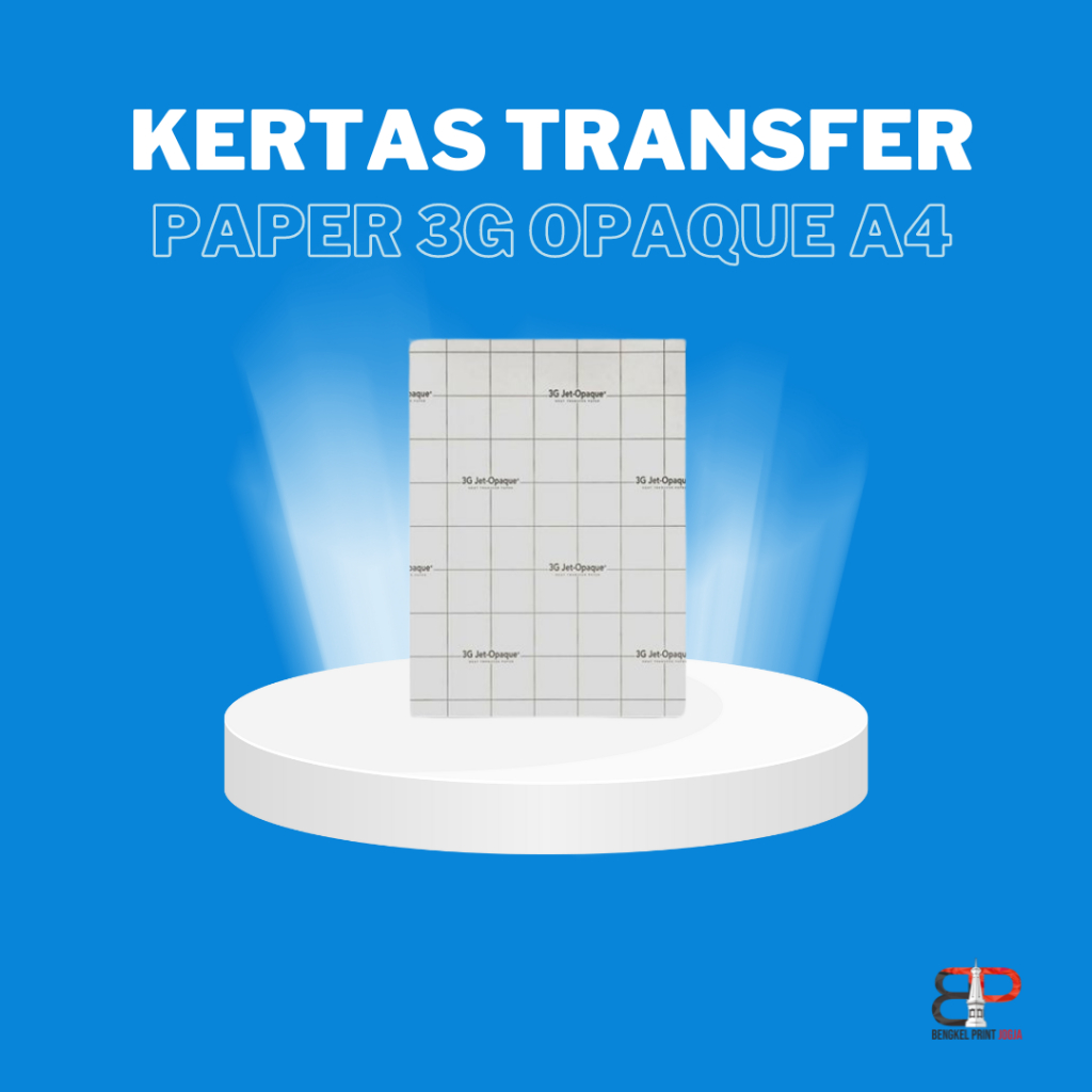 

Kertas Transfer Paper 3G Opaque A4