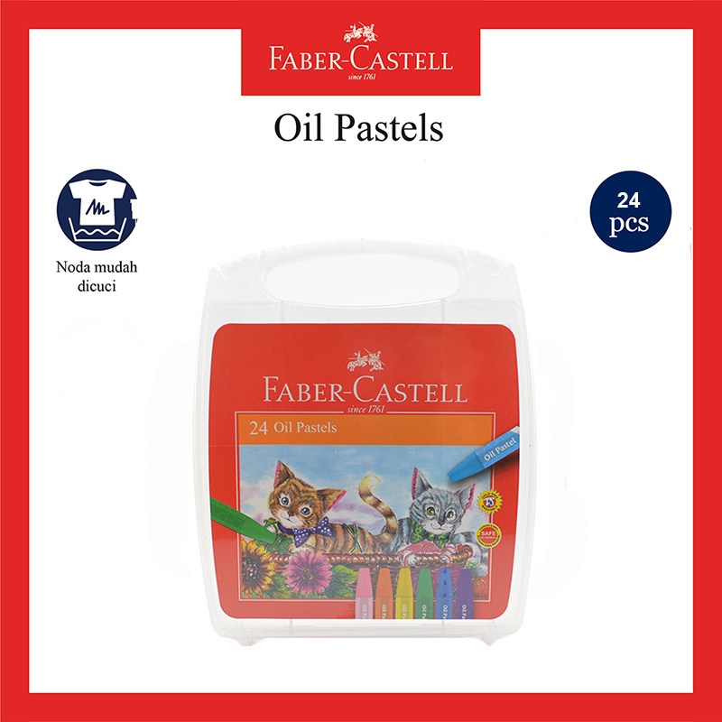 

Crayon Hexagonal Oil Pastel 24 Warna / Krayon Pastel Faber Kemasan Kucing Ekonomis