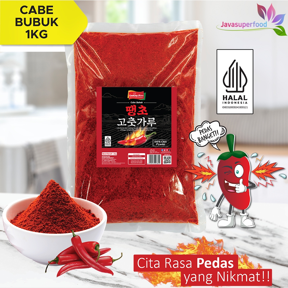 Bubuk Cabe 1KG Cooking Master / Cabe Bubuk / Chili Powder / Pedas / AIDA