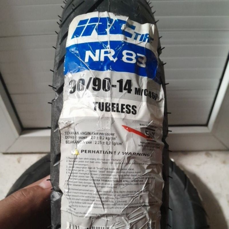 BAN LUAR IRC TIRE HONDA BEAT VARIO IRC NR 83 90/90-14 TUBELESS BONUS PENTIL