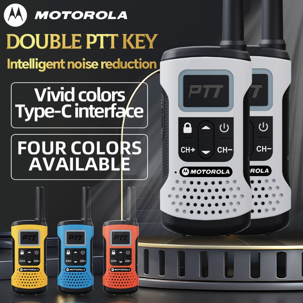 T60 HT Motorola Walkie Talkie Untuk Anak Jarak Jauh 10KM Radio Dua Arah 5W Luar Ruangan/Dalam Ruanga