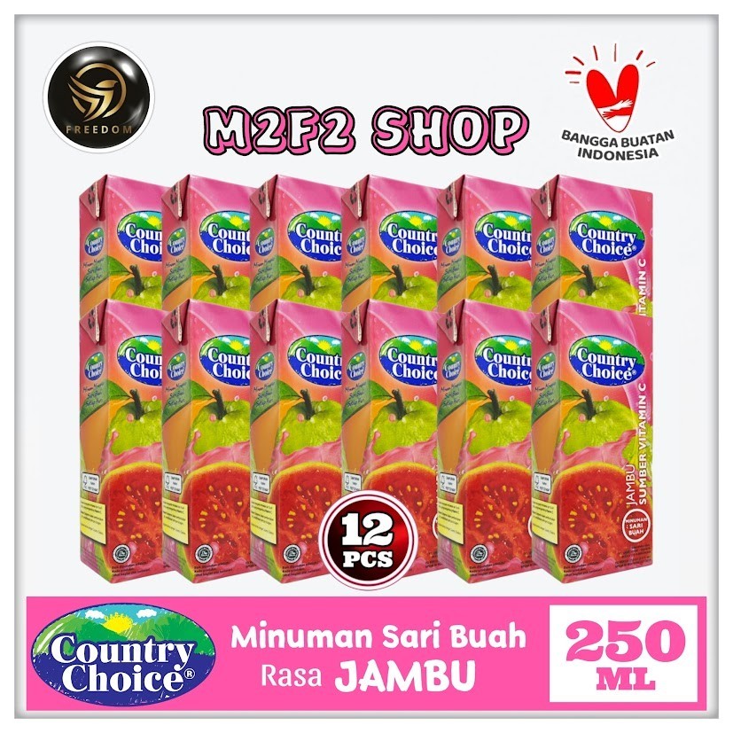 

Juice Country Choice Guava | Jus Jambu - 250 ml (Kemasan 12 Pcs)