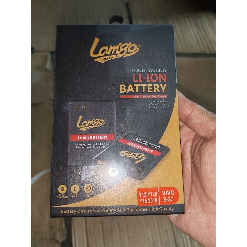 baterai lamigoY12/Y12V/Y15/2019 DOUBLE POWER DUAL IC MERK VIVO B _G7