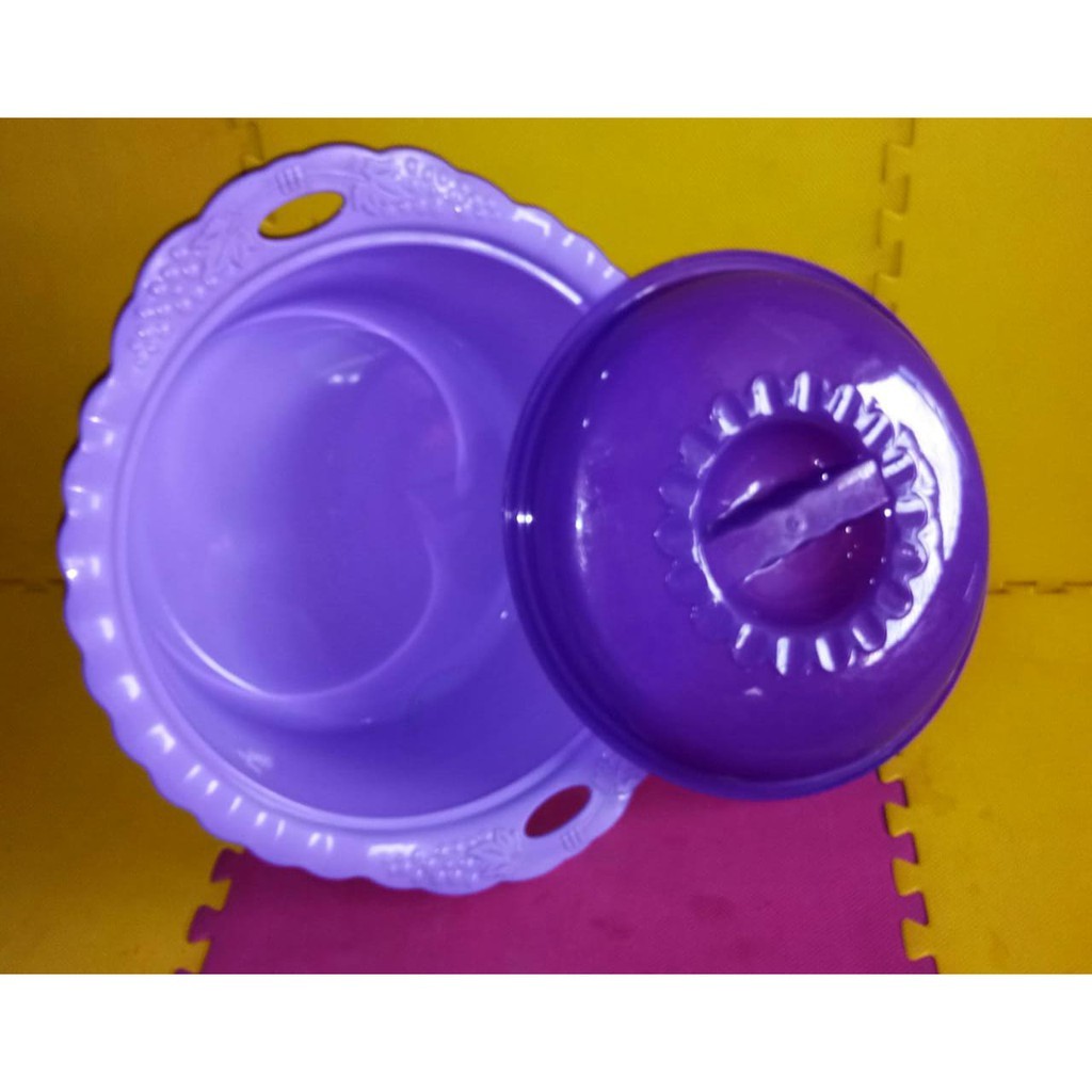 BASKOM TUTUP BULAT BASIN UNGGU LOVENIA WADAH SAJI TUTUP ANGGUR