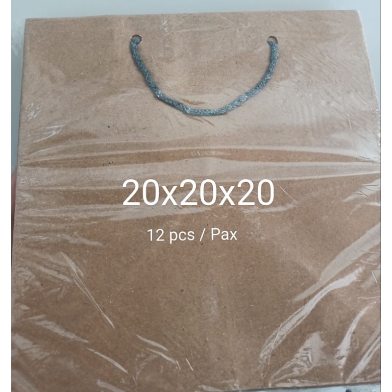

READY PAPERBAG (20x20x20 (12 pcs/Pax)