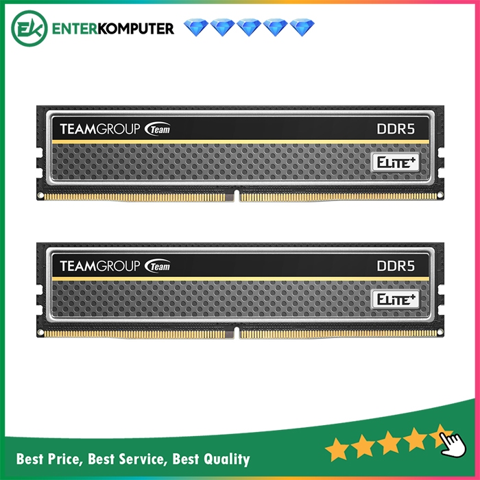 Team Elite Plus Black DDR5 PC44800 64GB (2x32GB) / RAM 64GB