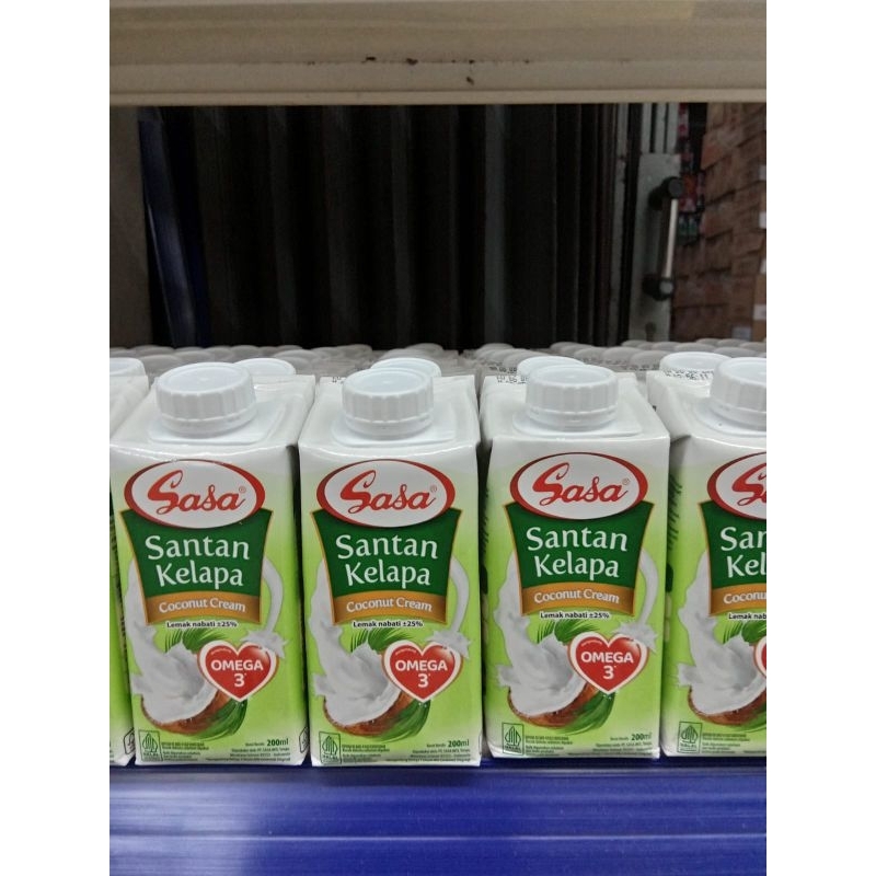 

SASA santan kelapa 200ml, 1 karton isi 24pc
