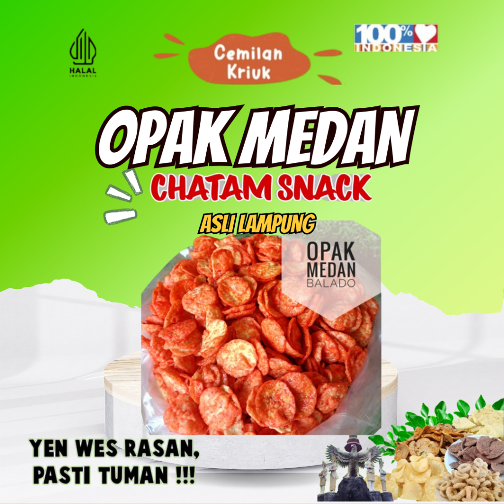 

OPAK MEDAN PEDAS MANIS ENAK RENYAH KEMASAN 250 GRAM