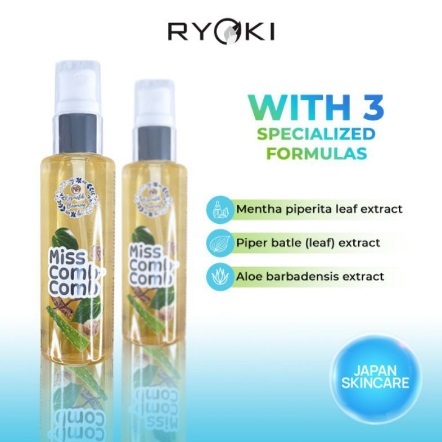 Ryoki Japan skincare Miss Comb Comb Perawatan Kewanitaan Pembersih Pengharum Penghilang Bau Perapat 