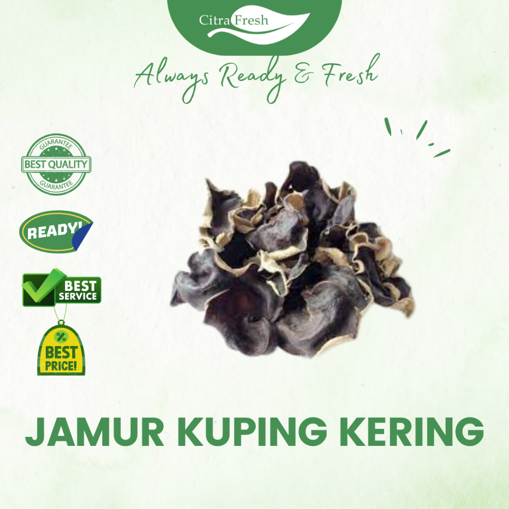 

CITRA FRESH - Jamur Kuping Kering 100 Gram - Selalu Ready dan Fresh