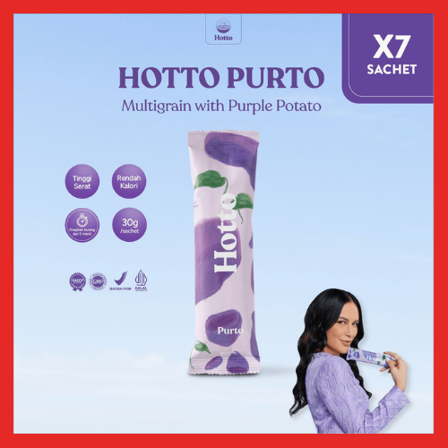 

HOTTO PURTO 7 Sachet Multigrain Ubi Ungu Purple Potato Meal Replacement