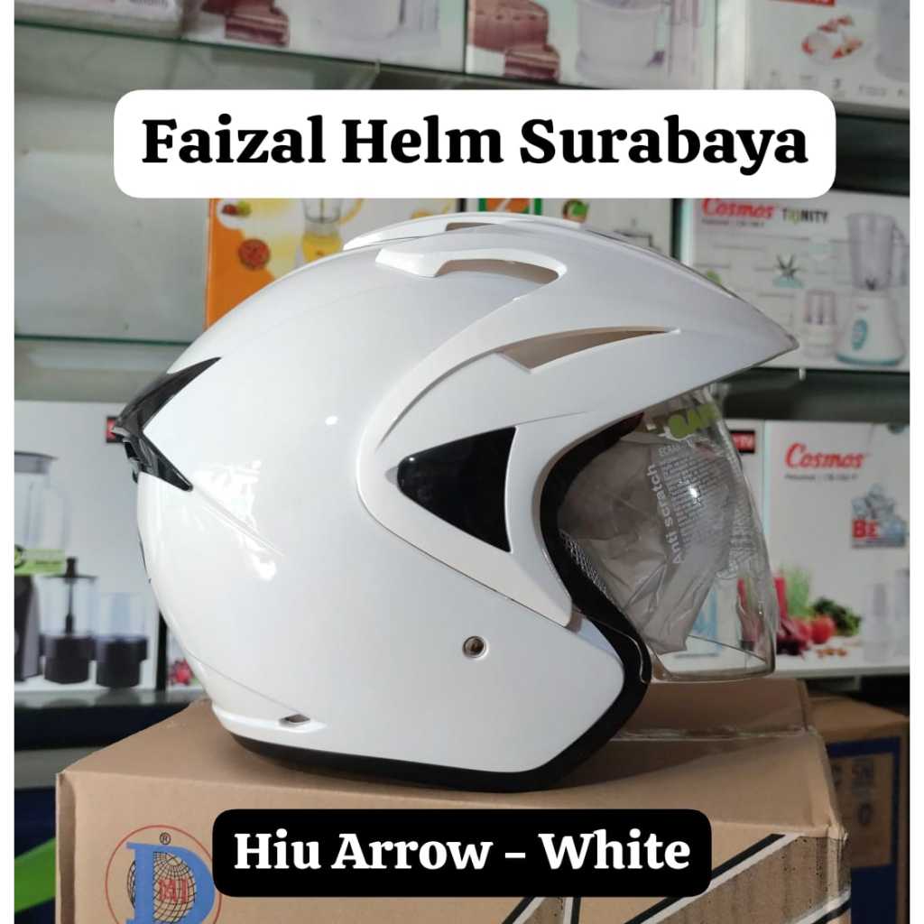 HIU ARROW SOLID ( HELM HIU ARROW WHITE SOLID)