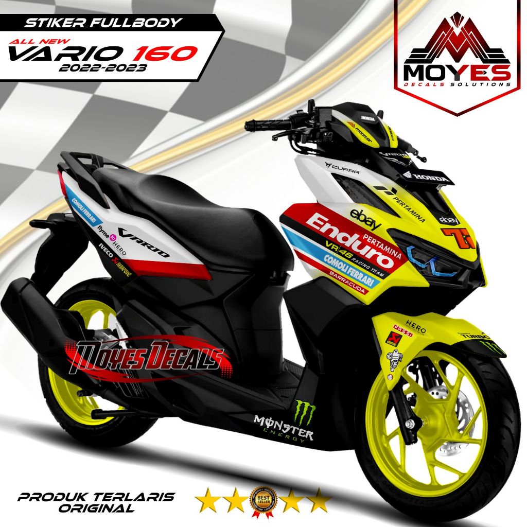 Terlaris Decal New Vario 160 Fullbody 2022 Stiker Variasi Vario 160 2023 2024 Fullbody